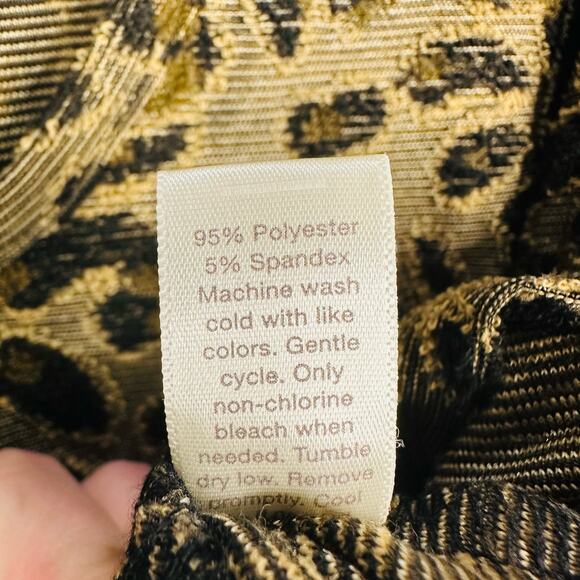 Cato Leopard Print Brown Midi Dress Pockets V Neck 18/20W - Picture 7 of 7